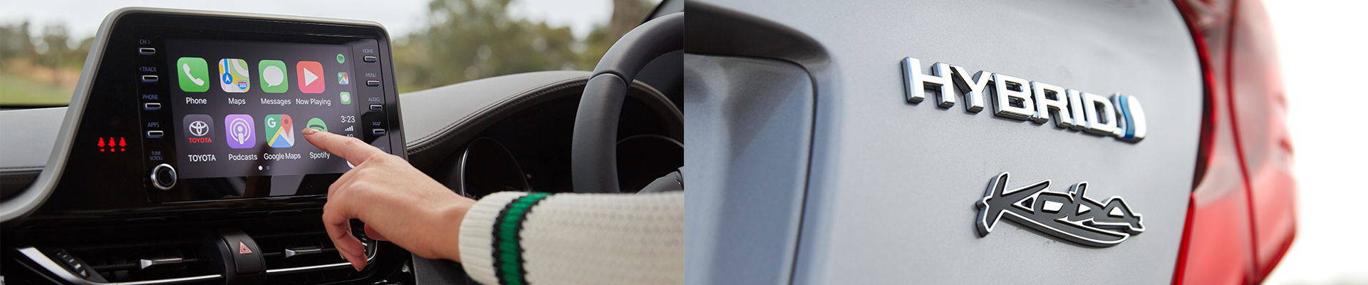 Toyota C-HR SUV Hybrid Interior Apple CarPlay Android Auto