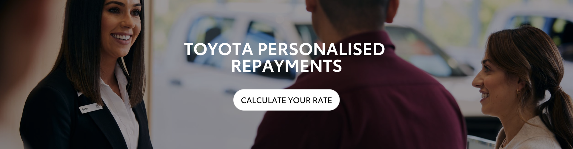 Calculate your Toyota Personalised Repayments